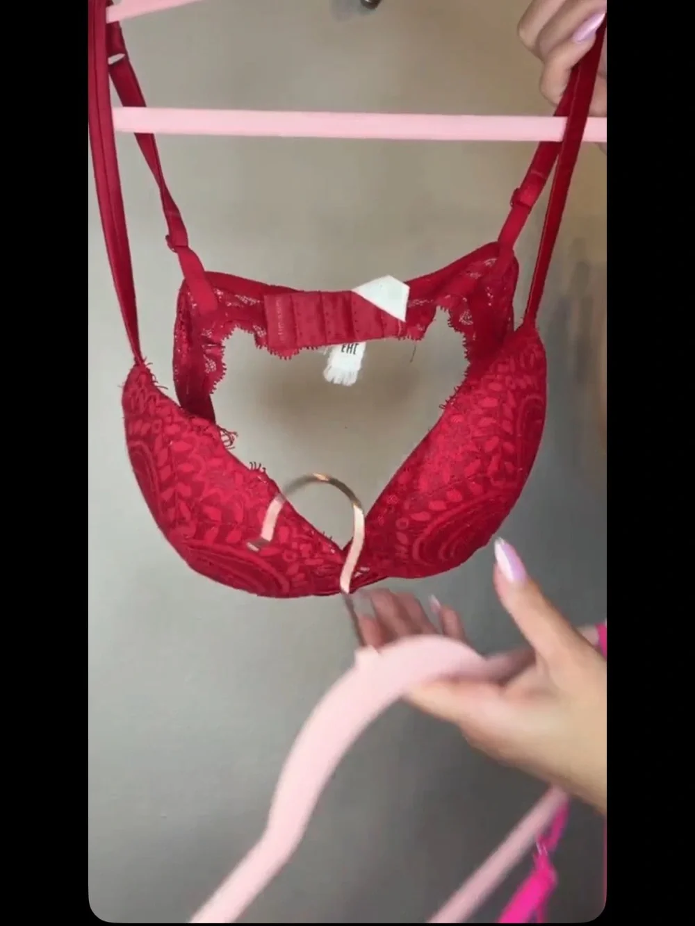 Victoria's Secret Burgundy Lace Underwire Bra bundle